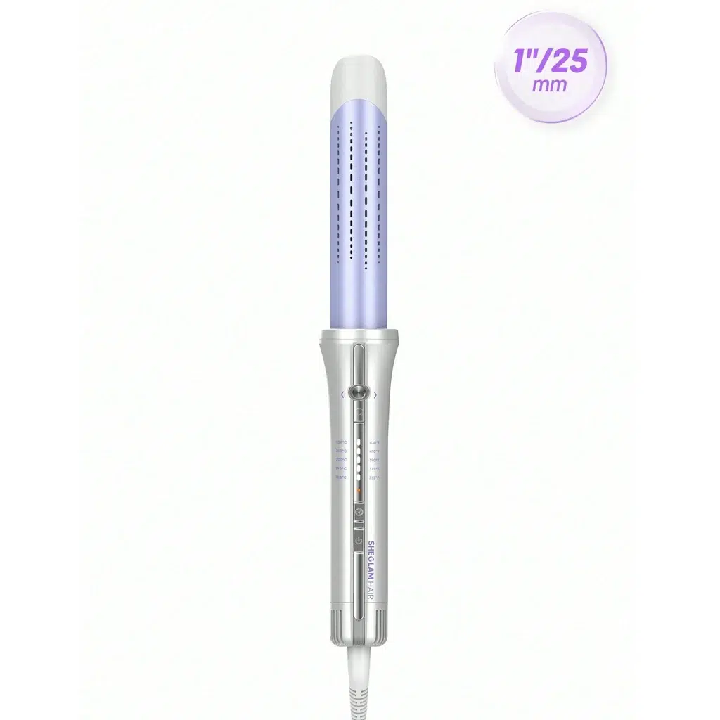 کرلی استایلر ایر فلو بنفش شیگلم مدل پرو چرخشی سایز 25
