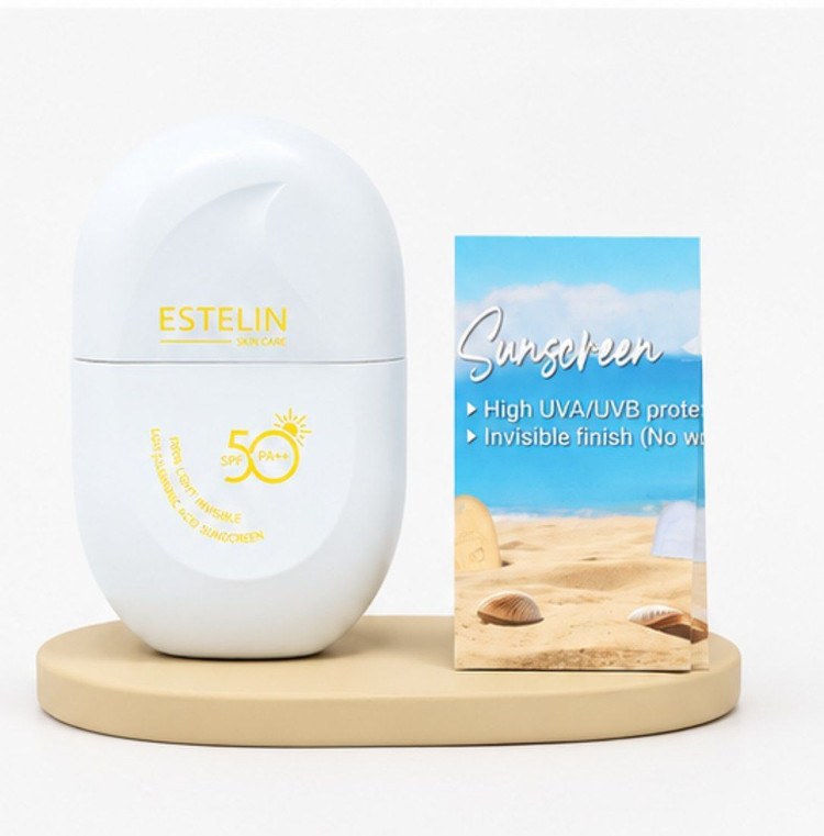 ضدآفتاب آبرسان هیالورونیک اسیدبی رنگ استلین Estelin SPF 50